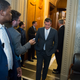 Senator Ted Cruz, a Texas Republican, leaves the Senate chamber.